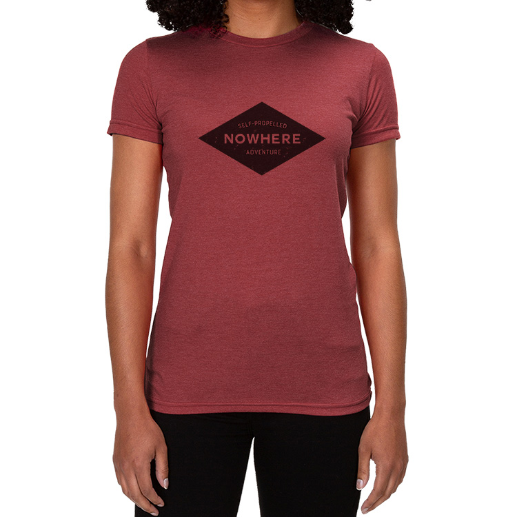 Women's Trout Fly Fishing T-Shirt - Nowhere :: The Self-Propelled Adventure  Co.