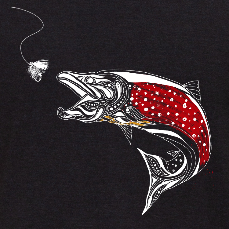 Men's Trout Fly Fishing T-Shirt - Nowhere :: The Self-Propelled