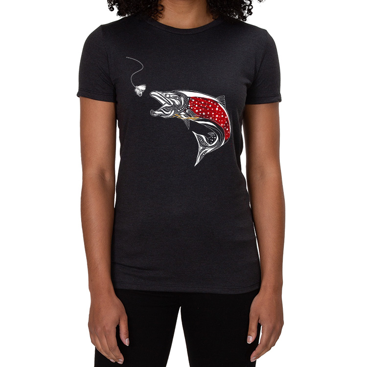 Women's Trout Fly Fishing T-Shirt - Nowhere :: The Self-Propelled
